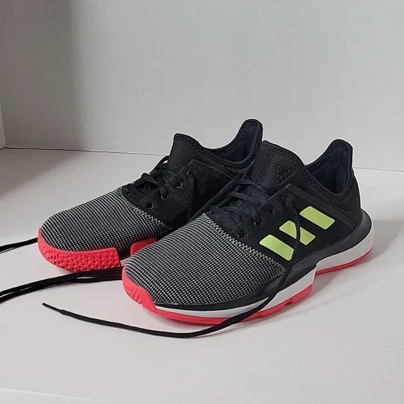 adidas gazelle silver green womens adidas SoleCourt Kids' Tennis Shoes - Black